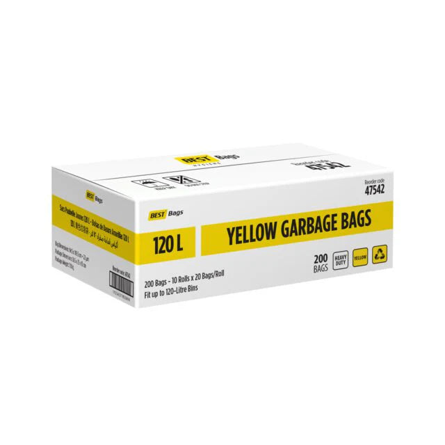 Yellow Garbage Bags | Commercial Leak-Resistant Waste Bags