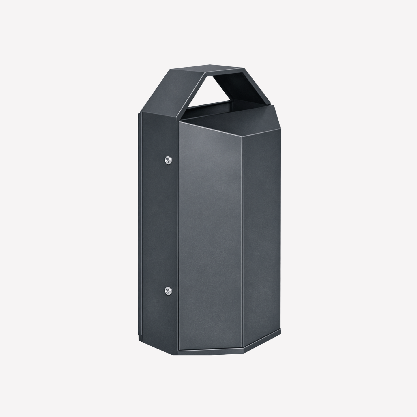 99L Commercial Steel Waste Bin | Heavy-Duty Indoor & Outdoor Rubbish Bin (Matte Black)