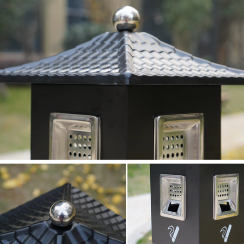 Outdoor Stainless Steel Ashtray Bin Stand – Weatherproof Ashtray Bin (10L)