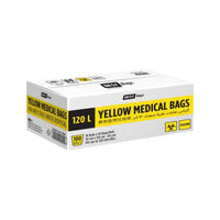 Yellow Clinical Medical Waste Bags | Leak-Resistant Healthcare Waste Disposal Bags
