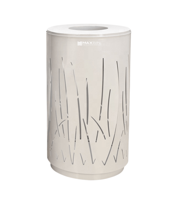 57 L Stainless Steel Perforated Outdoor Bin (MAX - HK310) — Public Mesh Dustbin - MaxBin