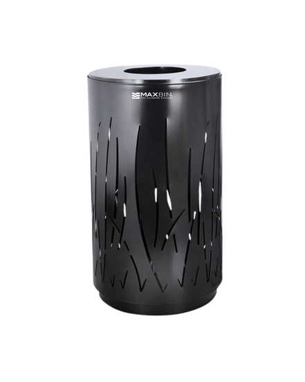 57 L Stainless Steel Perforated Outdoor Bin (MAX - HK310) — Public Mesh Dustbin - MaxBin