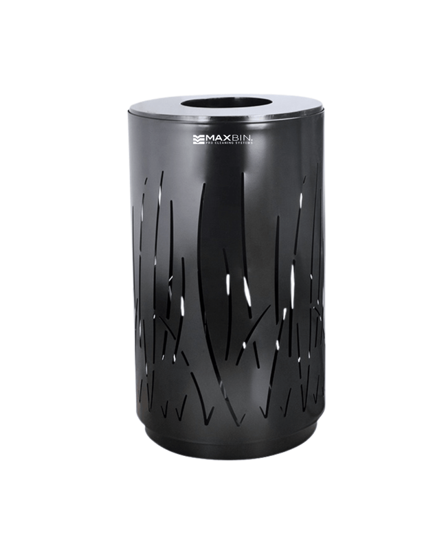 57 L Stainless Steel Perforated Outdoor Bin (MAX - HK310) — Public Mesh Dustbin - MaxBin