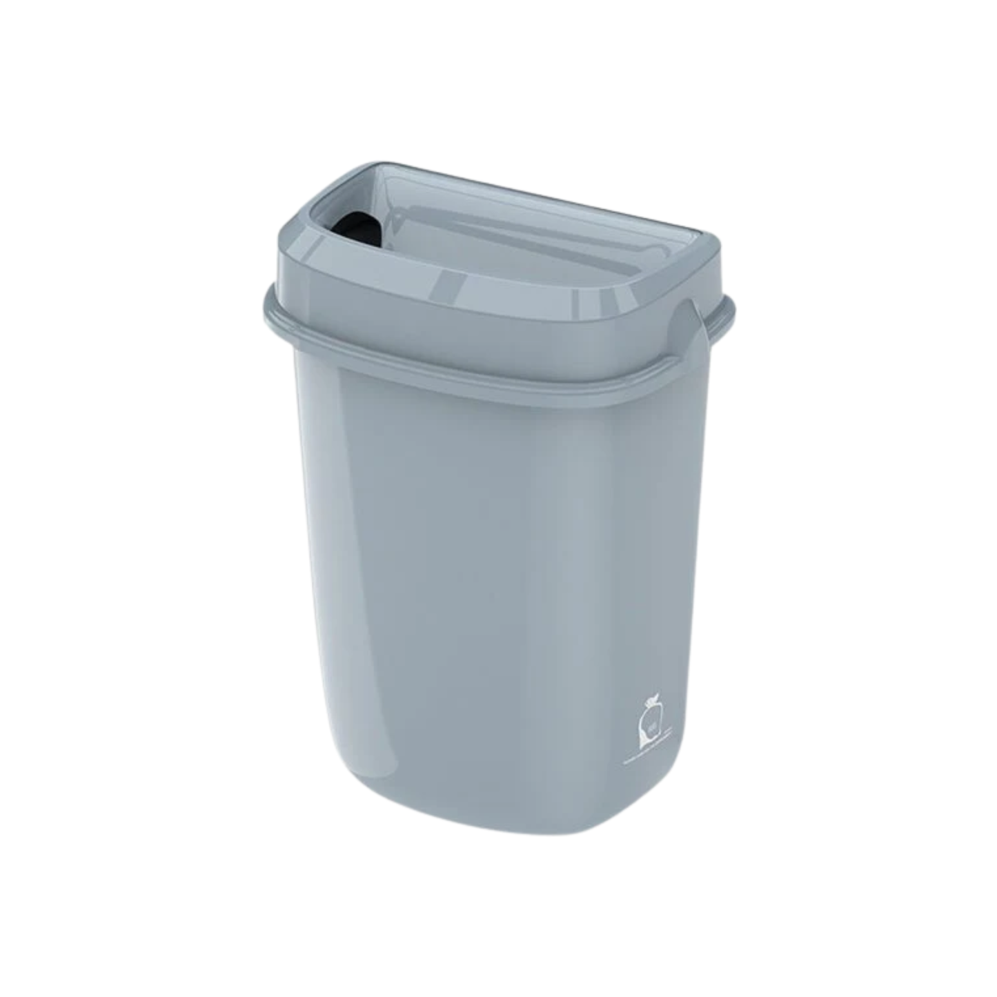 Multi Curved Trash Bin Floor Standing or Wall Mounted, 32L