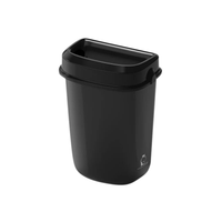 Multi Curved Trash Bin Floor Standing or Wall Mounted, 32L