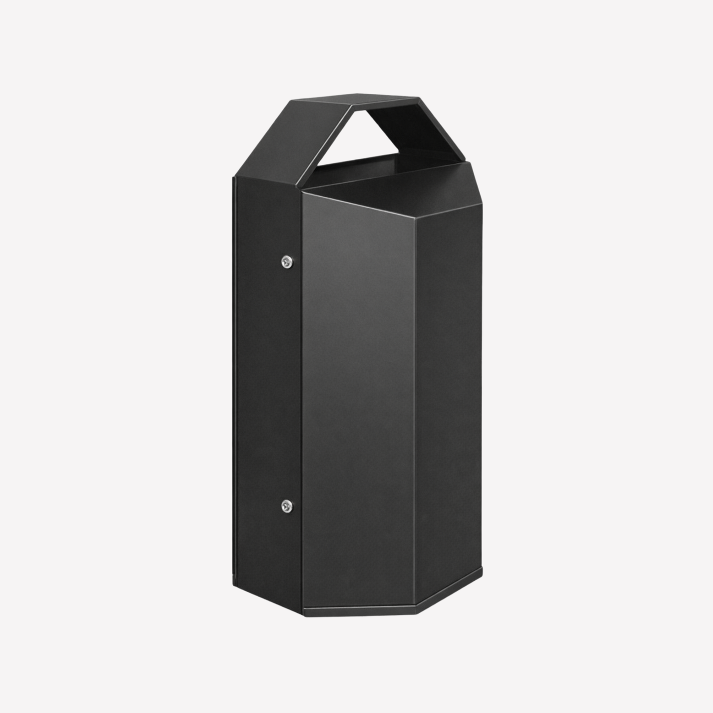 99L Commercial Steel Waste Bin | Heavy-Duty Indoor & Outdoor Rubbish Bin (Matte Black)