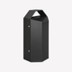 99L Commercial Steel Waste Bin | Heavy-Duty Indoor & Outdoor Rubbish Bin (Matte Black)