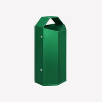 99L Commercial Steel Waste Bin | Heavy-Duty Indoor & Outdoor Rubbish Bin (Matte Black)
