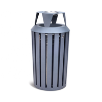 45L Outdoor Steel Ashtray Bin | Heavy-Duty Street & Park Waste Station (Lockable, Powder-Coated)