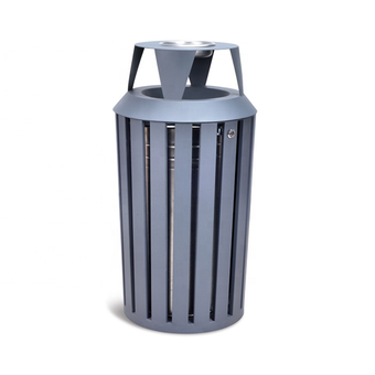 compare product 45L Outdoor Steel Ashtray Bin | Heavy-Duty Street & Park Waste Station (Lockable, Powder-Coated)