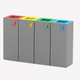 15L Modular Recycling Bin Station | Commercial Colour-Coded Waste System (Indoor Public Spaces)