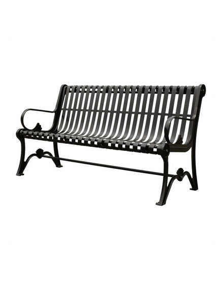 Vintage Cast Iron Outdoor Garden Bench – 150cm / 120cm with Solid Wood Slats