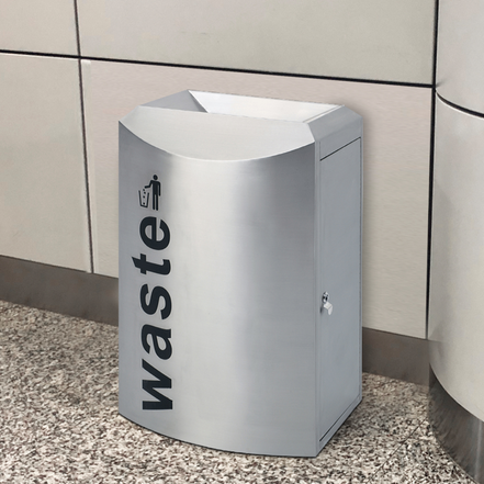 Modern Recycle / Segregation Trash Can – Outdoor / Commercial Metal Bin