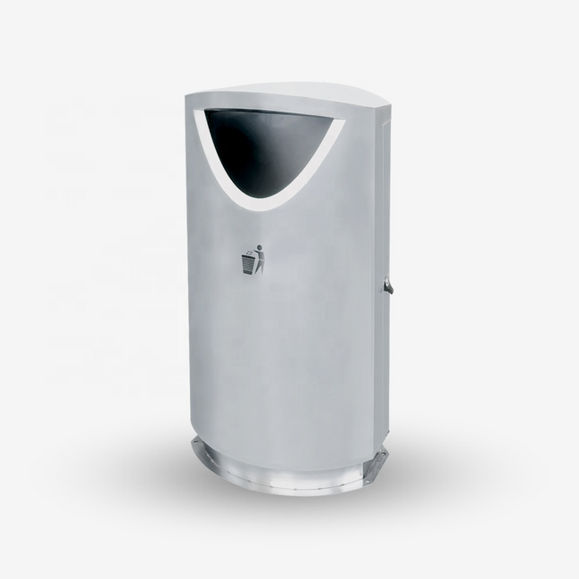 17-Gallon Commercial Stainless Steel Open-Top Trash Bin – Heavy Duty / Indoor-Outdoor