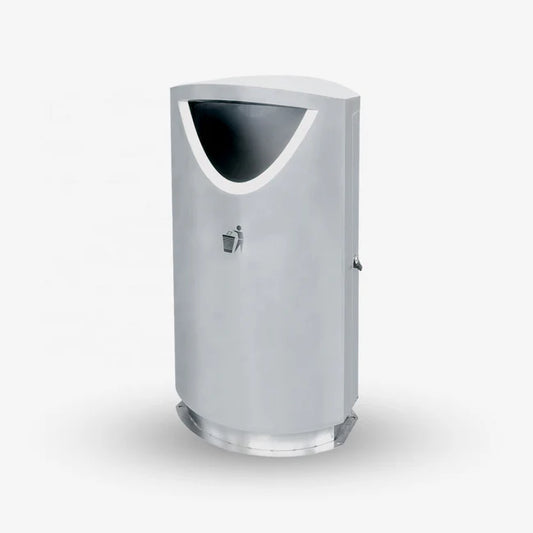 17-Gallon Commercial Stainless Steel Open-Top Trash Bin – Heavy Duty / Indoor-Outdoor