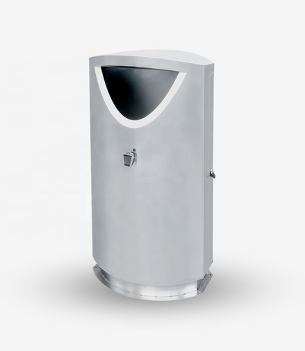 17-Gallon Commercial Stainless Steel Open-Top Trash Bin – Heavy Duty / Indoor-Outdoor