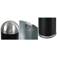 53L Stainless Steel Swing Lid Trash Bin – Commercial Indoor Waste Bin for Offices, Hotels & Public Spaces