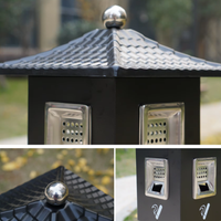 Outdoor Stainless Steel Ashtray Bin Stand – Weatherproof Ashtray Bin (10L)