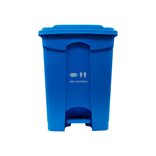 HospiPlus 45L PPE Disposal Pedal Bin – Hands-Free Clinical Waste Bin (Blue)