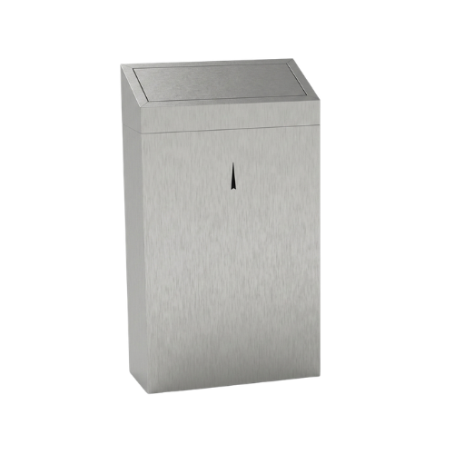 Stainless Steel Sanitary Bin 29L – Wall Mounted or Freestanding Bathroom Hygiene Bin (Grey Finish)