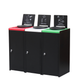 3 Compartment Indoor Recycling Bin – Stainless Steel Waste Sorting Bin for Offices, Malls & Public Spaces