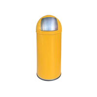 53L Stainless Steel Swing Lid Trash Bin – Commercial Indoor Waste Bin for Offices, Hotels & Public Spaces