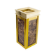 Luxury Marble Ashtray Bin – Stainless Steel Hotel & Lobby Trash Bin with Cigarette Disposal