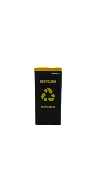 3-Colour Recycling Station – Durable Steel Waste Separation Bins