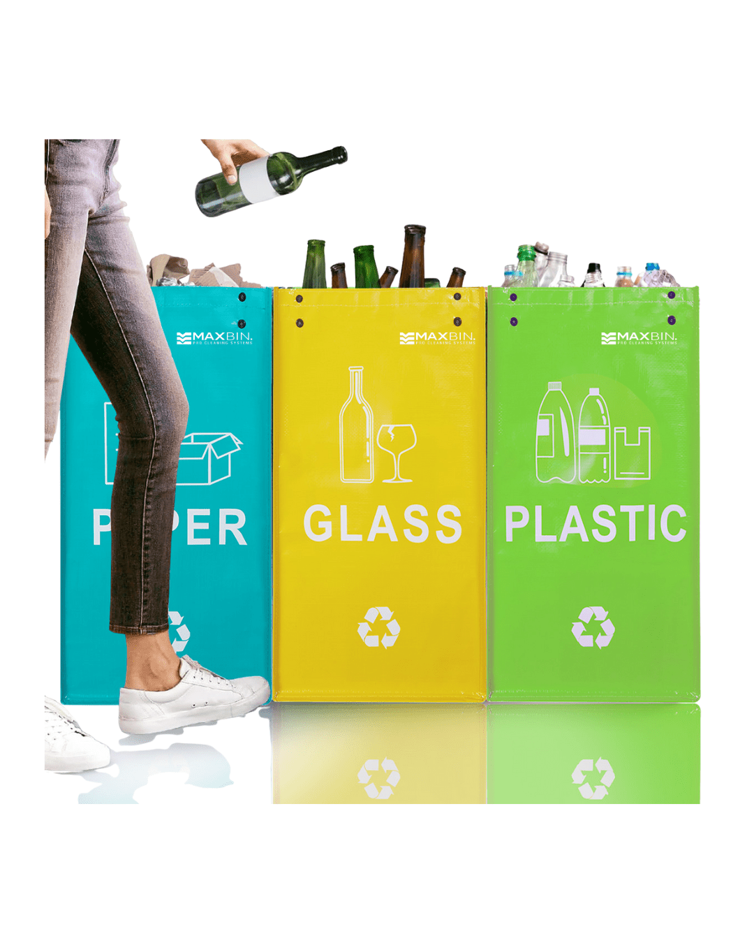 Custom Full - Color Printed PP Woven Laundry Bag – Heavy - Duty, Reusable, Eco - Friendly - MaxBin