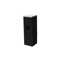 Floor-Standing Stainless Steel Wet-Wipe Dispenser with Disposal Bin – 300×300×900mm