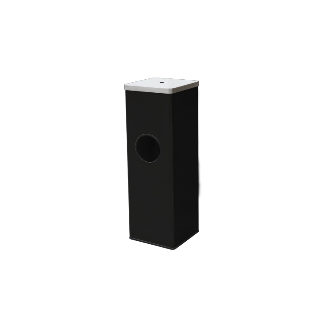 Floor - Standing Stainless Steel Wet - Wipe Dispenser with Disposal Bin – 300×300×900mm - MaxBin
