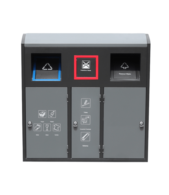 Galvanized Steel Outdoor Garbage Stand (MAX - HK335) – Eco - Friendly Street Waste Bin - MaxBin