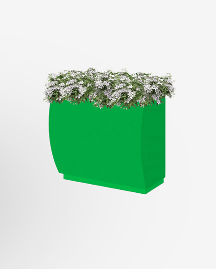 Large Metal Garden Planter Boxes – Rectangular Steel Flowerpots - MaxBin