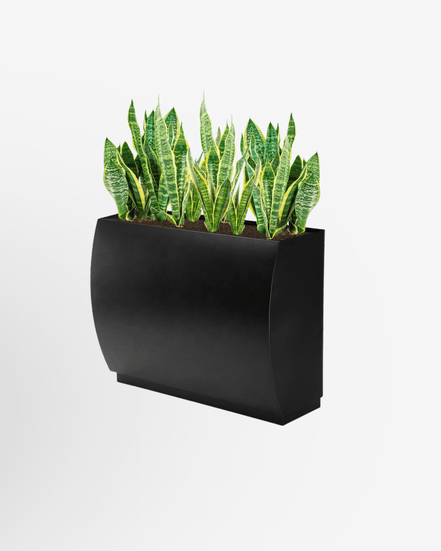 Large Metal Garden Planter Boxes – Rectangular Steel Flowerpots - MaxBin