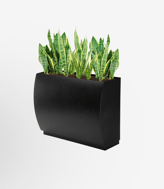 Large Metal Garden Planter Boxes – Rectangular Steel Flowerpots - MaxBin