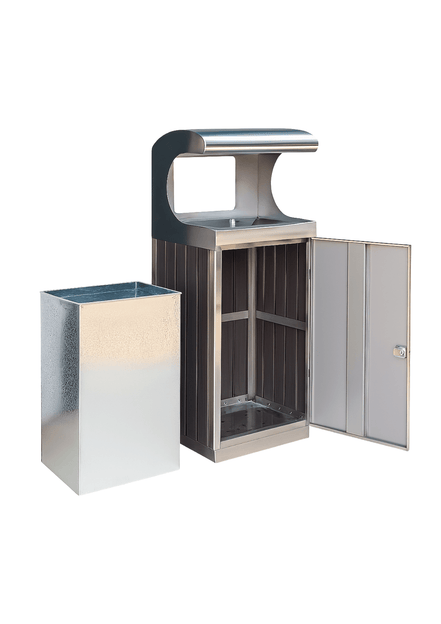 MaxBin Stainless Steel & WPC Outdoor Bin - MaxBin