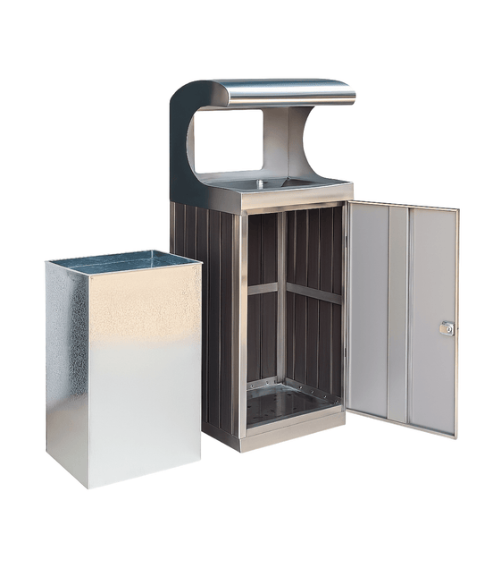 MaxBin Stainless Steel & WPC Outdoor Bin - MaxBin