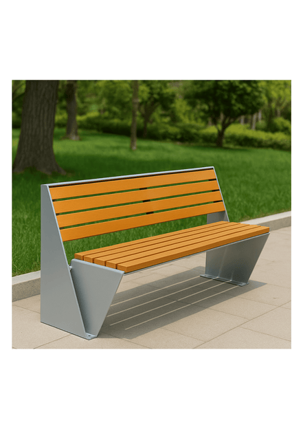 MaxBin Urban Steel & Timber Bench - MaxBin