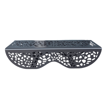 Modern Metal Park Bench – Indoor / Outdoor Commercial Seating - MaxBin