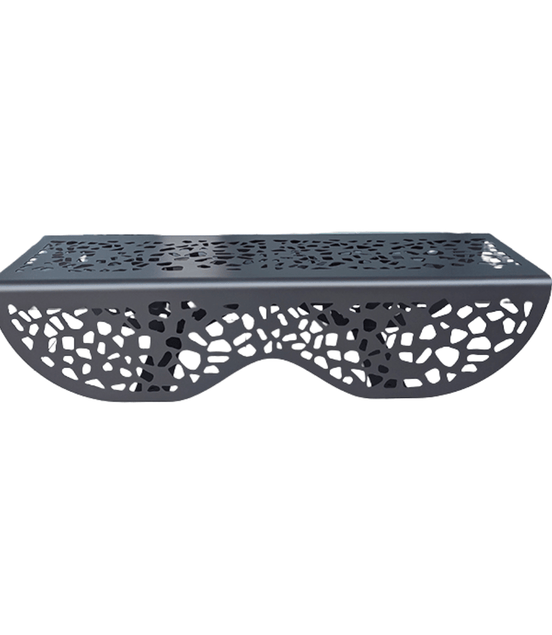 Modern Metal Park Bench – Indoor / Outdoor Commercial Seating - MaxBin