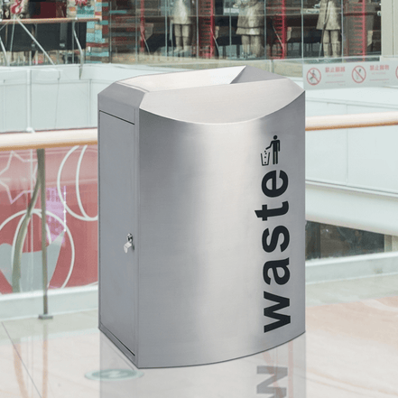 Modern Recycle / Segregation Trash Can – Outdoor / Commercial Metal Bin - MaxBin