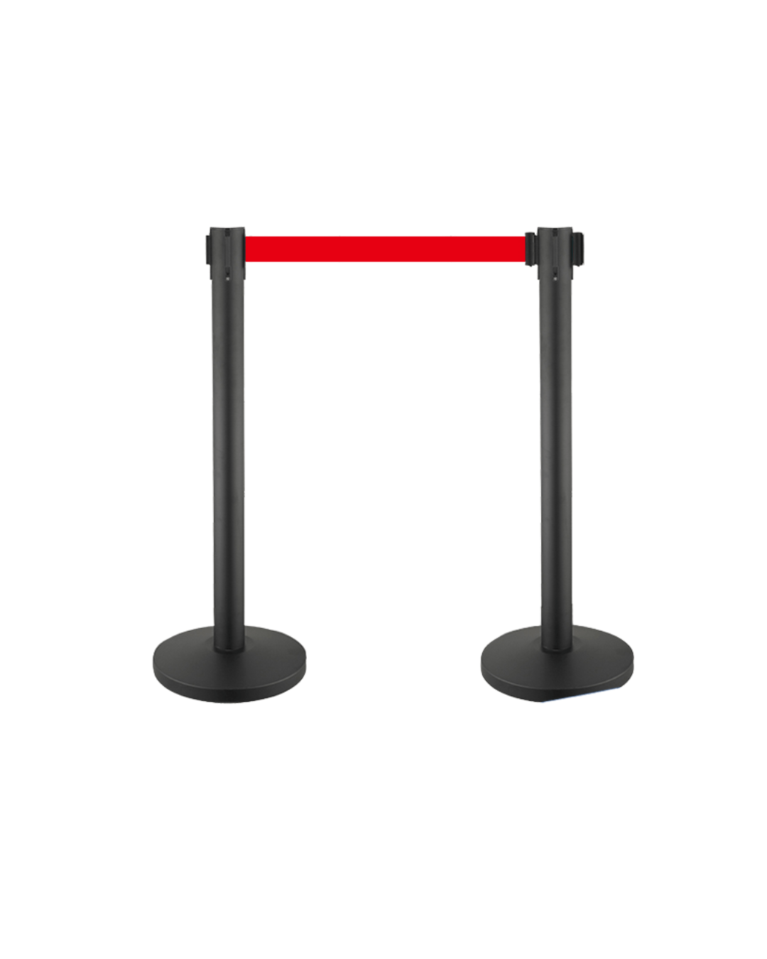 Retractable 2M Queue Belt Traffic Post – 7.9ft Barrier Safety Belt - MaxBin