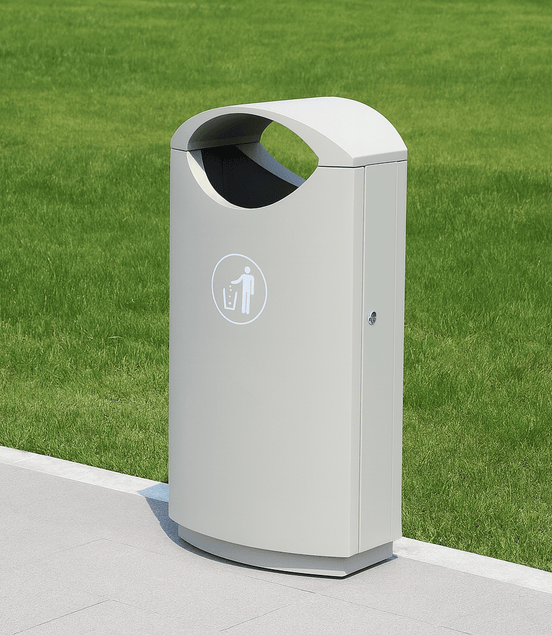 Stainless Steel 60 L Outdoor Recycling Bin (MAX - HK321) – Powder - Coated, Durable, Eco - Friendly - MaxBin