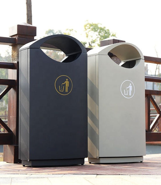 Stainless Steel 60 L Outdoor Recycling Bin (MAX - HK321) – Powder - Coated, Durable, Eco - Friendly - MaxBin