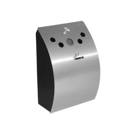 Stainless Steel Wall - Mounted Outdoor Ashtray Bin (352 × 245 × 142 mm) - MaxBin