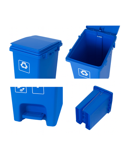 Waste Bin with Foot Pedal – Medical & Clinical Plastic Recycling Container (15 L / 20 L / 30 L) - MaxBin